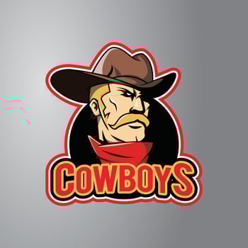 Cowboy Illustration Design vector