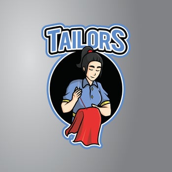 Tailor Illustration Design Badge vector