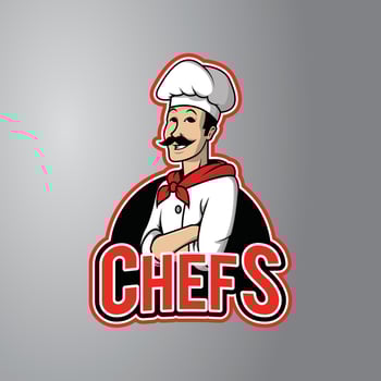 Chef  Vector Illustration Badge