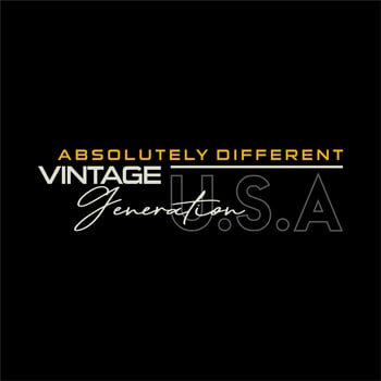 Vintage generation, quote, slogan typography graphic design, for t-shirt prints, vector illustration