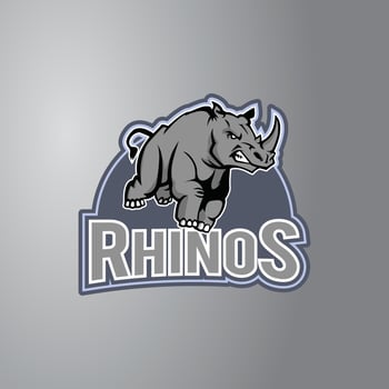 Rhino Mascot Illustration Design vector
