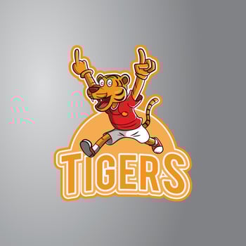 Runner Tiger Illustration vector