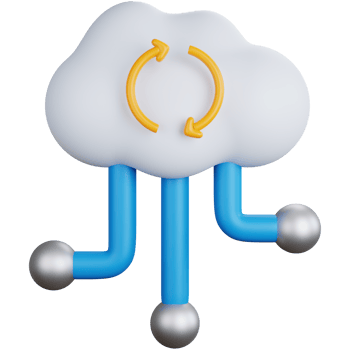3d rendering reloading cloud isolated png