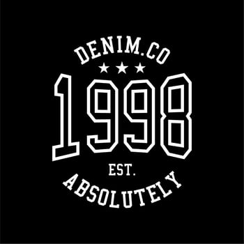 Denim typography t shirt design illustration vector