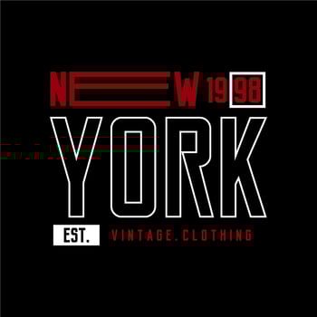 New York vector typography for t-shirt design. perfect for simple t-shirt design printed