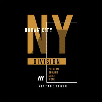 New York vector typography for t-shirt design. perfect for simple t-shirt design printed
