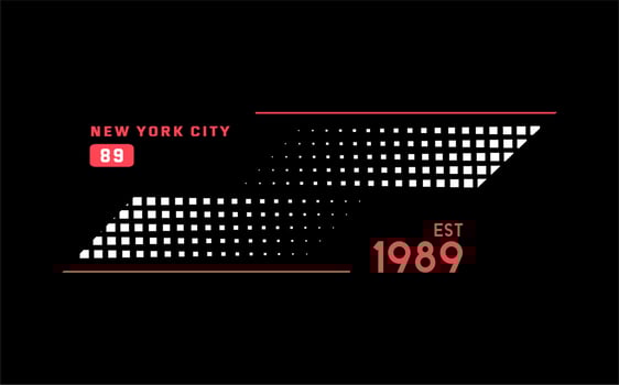 New York City vector typography for t-shirt. perfect for simple style