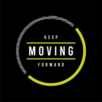keep moving forward vector typography for t-shirt. perfect for simple style