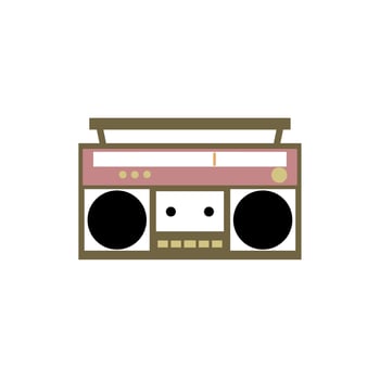 radio icon design, a simple icon with an elegant concept, suitable for your collection or business logo vector