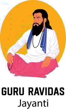 Guru Ravidas Jayanti Vector Illustration