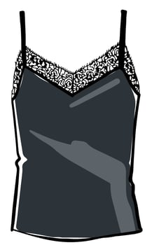 Fashionable lace tshirt, elegant feminine clothes vector