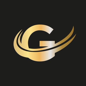Initial G letter logo with creative modern business typography vector template