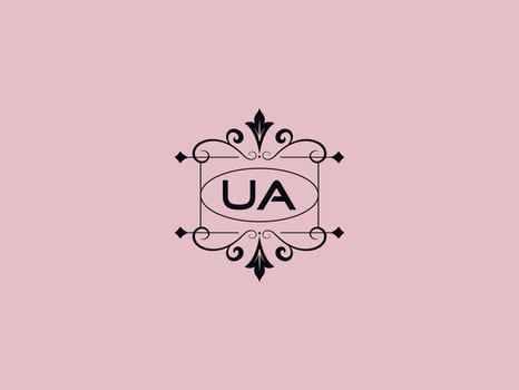 Creative Ua Logo Icon, stylish UA Luxury Letter Logo vector