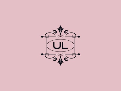 Creative Ul Logo Icon, stylish UL Luxury Letter Logo vector