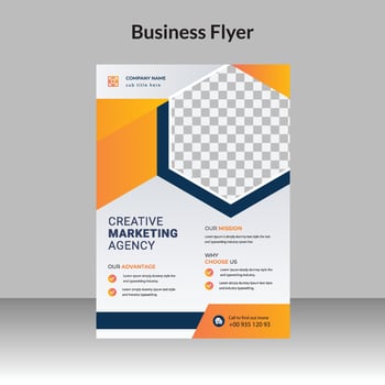 Creative Business, corporate flyer design template vector