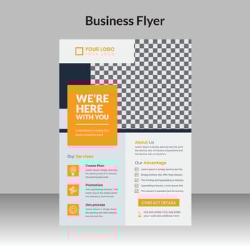 Creative Business, corporate flyer design template vector