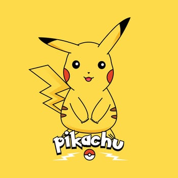 pikachu character illustration vector