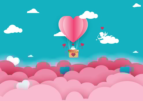The art of passion design and decoration element, shape, banner, and template symbolizes valentine's celebration of love and romance and a happy holiday on valentines day. vector