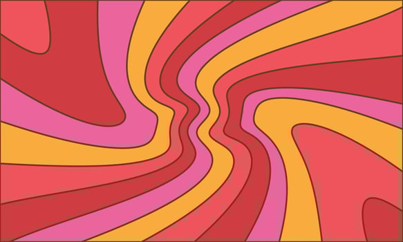 Retro Wallpaper Pattern Outlined Comic Style Vector Background