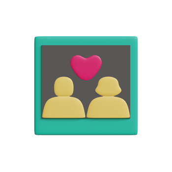 3d valentine's day dating icon png