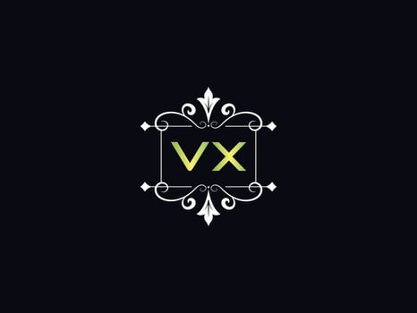 Simple Vx Logo Letter, Capital VX Luxury Logo Icon Vector