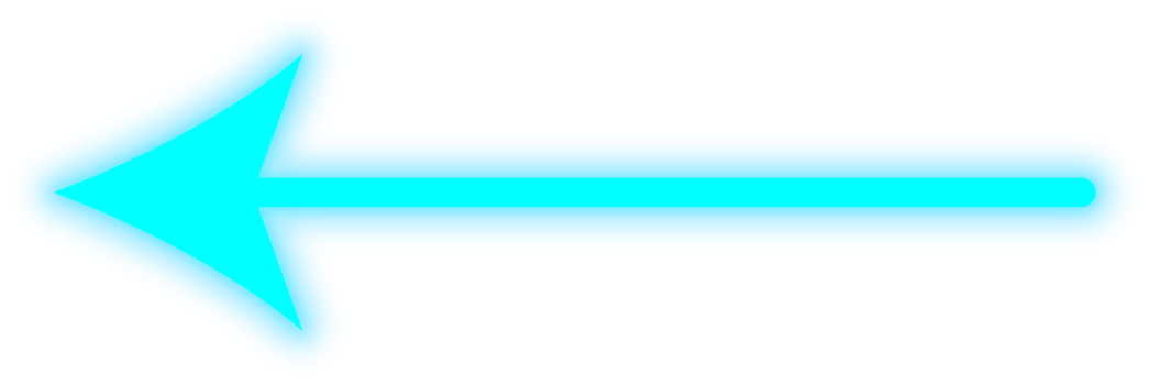 Neon arrow frame glowing in LED light png