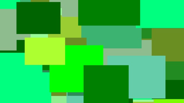 green shapes background vector