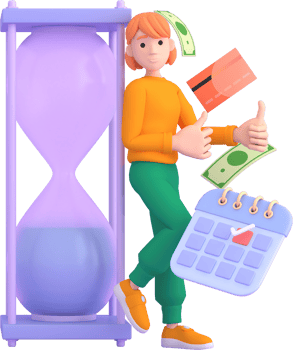 Tax Day Reminder Concept. Businessman submit tax by online concept, online tax payment and report. Business income. 3d illustration. png