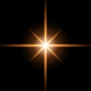 Special lens flare light effect. Light effects. Magical explosion with star dust. Yellow energy flash. Vector light stars. Star burst. Vector illustration