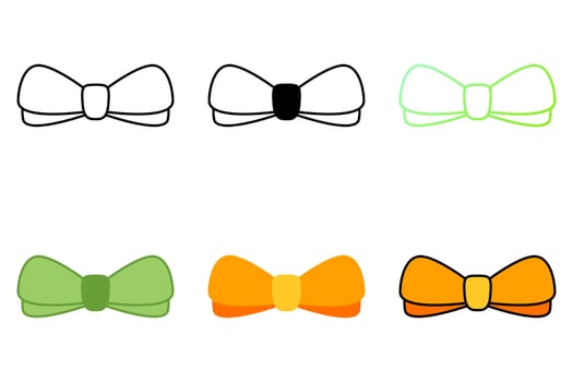 Bow Tie in flat style isolated vector