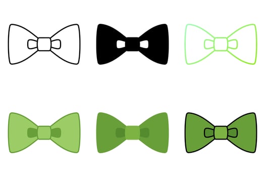 Bow Tie in flat style isolated vector