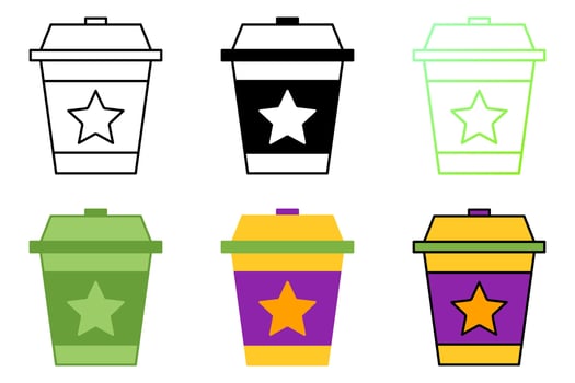 Coffee Cup in flat style isolated vector