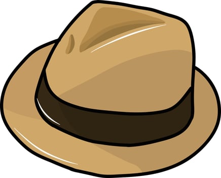 Hat cartoon illustration vector