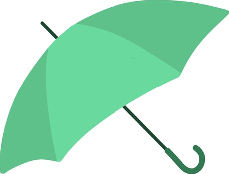 The green umbrella vector