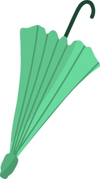 The green umbrella vector