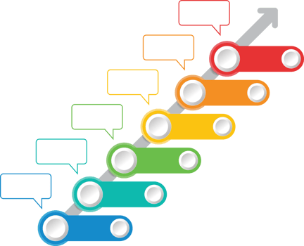 Process infographic template with 6 options. png