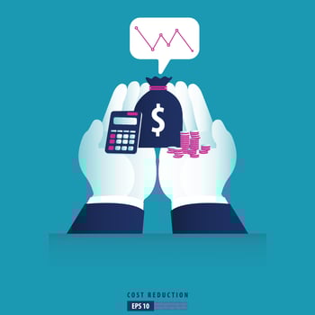 financial crisis concept. cost reduction strategy and analysis. pile of dollar coin fall down symbol. economic decline, downfall, crisis and bankrupt. Business vector illustration