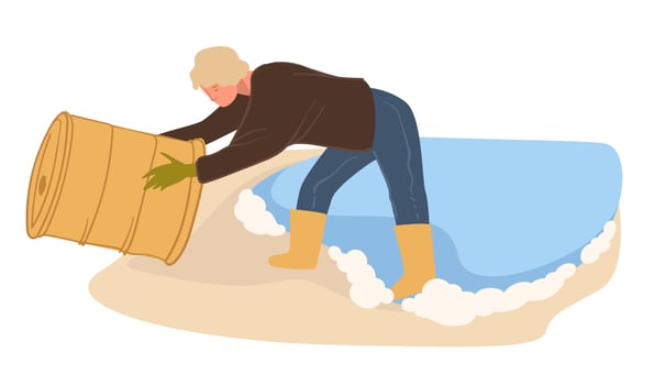 Environment pollution and getting rid of litter vector
