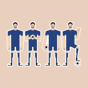 male football lover 27 vector
