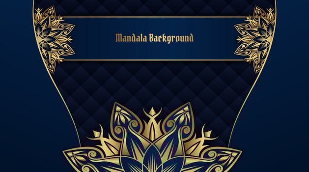 luxury background, with mandala ornament vector
