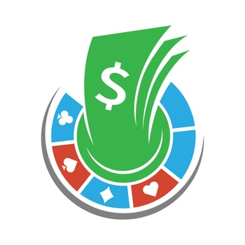 Gambling icon logo design vector