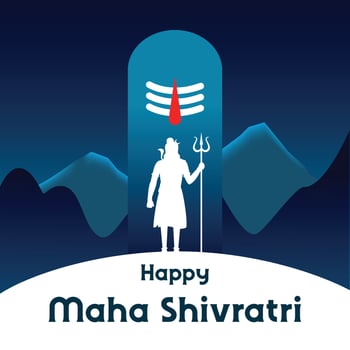 Happy Mahashivratri  wishes Vector Illustration