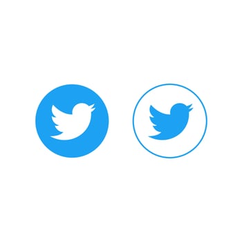 twitter icon or logo in vector