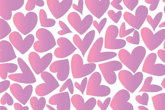 Background of pink hearts. valentine's day. Vector illustration on a white background