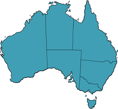 doodle freehand drawing of australia map. png