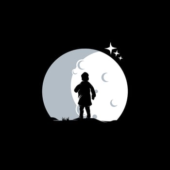 kids dream logo design template vector