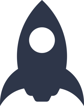 Rocket icon in black colors.  Space ship signs illustration. png