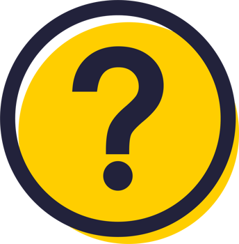 Question mark in yellow color. Quiz signs illustration. png
