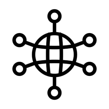 Company Network Icon Design vector