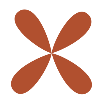 simple brown flower isolated png